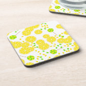 Dessous-de-verre Seamless bright lemon slices candy lollipops (Côté gauche)