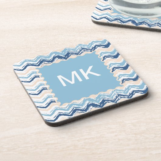 Dessous-de-verre Seashore Scribble ZigZag (Côté gauche)