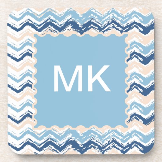 Dessous-de-verre Seashore Scribble ZigZag (Devant)