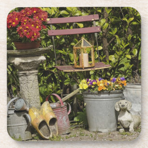 Dessous-de-verre Seaux, chaussures et fleurs, Zaanse Schans,