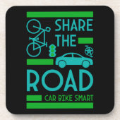 Dessous-de-verre Sécurité routière à bicyclette (Devant)