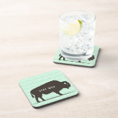 Dessous-de-verre Séjour Wild Boho Buffalo Personnalisable (Côté Droit)