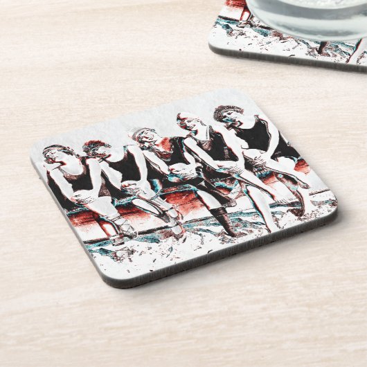 Dessous-de-verre Sept Pals De Beauté De Bain (Côté gauche)