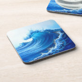 Dessous-de-verre Serene Blue Wave Splashes (Côté gauche)