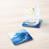 Dessous-de-verre Serene Blue Wave Splashes (Côté Droit)