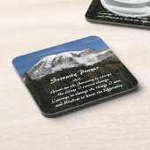 Dessous-de-verre Sérénité Prière Mont Rainier Paysage (Côté gauche)