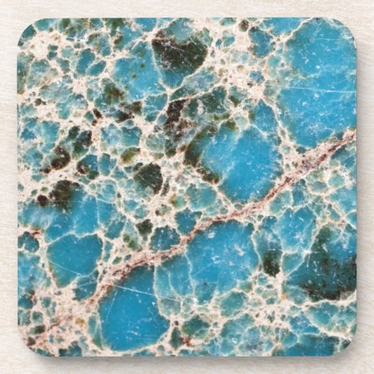Dessous-de-verre Série Gemstone - Mosaïque Turquoise (Devant)