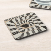 Dessous-de-verre Serpent Abstrait rayé amusant | Amateurs de serpen (Côté gauche)