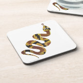 Dessous-de-verre Serpent Brown et Silhouette Or (Côté gauche)