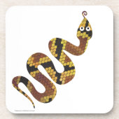 Dessous-de-verre Serpent Brown et Silhouette Or (Devant)