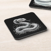 Dessous-de-verre Serpent d'argent (Côté gauche)