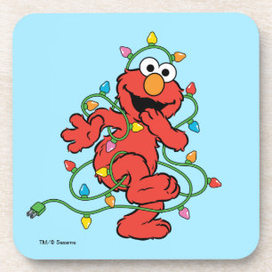Dessous-de-verre Sesame Street Lumières de Noël avec Elmo