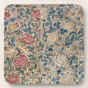 Dessous-de-verre "S'est levée" la conception de papier peint (le