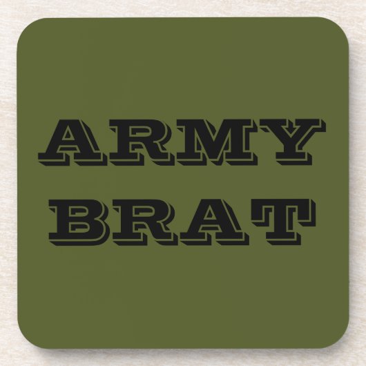 Dessous de verre Set Armée Brat (Devant)