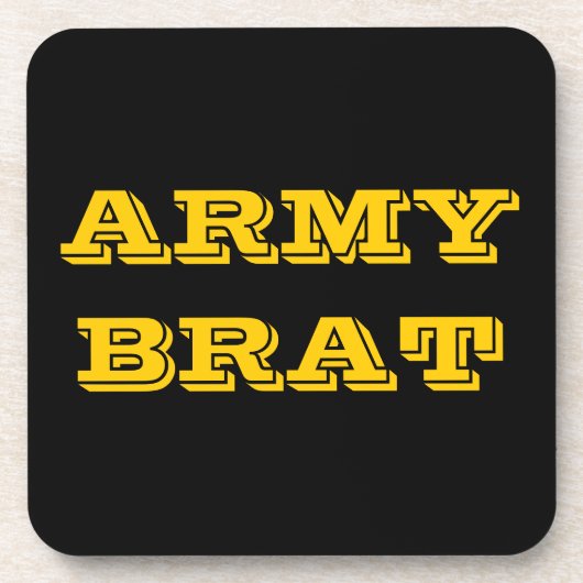 Dessous de verre Set Armée Brat (Devant)