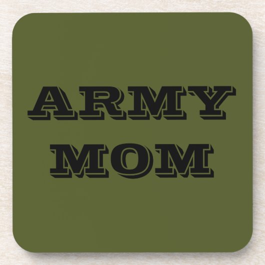 Dessous de verre Set Armée Maman (Devant)