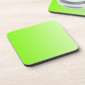 Dessous-de-verre SEULEMENT dégradés de COULEUR - vert néon (Côté gauche)