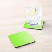 Dessous-de-verre SEULEMENT dégradés de COULEUR - vert néon (Côté Droit)
