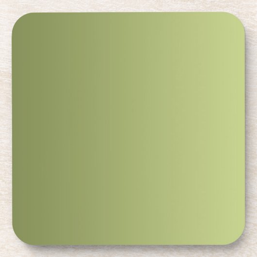 Dessous-de-verre SEULS gradients de COULEUR - vert olive (Devant)