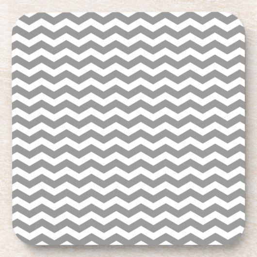 Dessous-de-verre Seychelles Grey Wave Chevron (Devant)