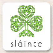 Dessous-de-verre Shamrock celte Sainte Vert Saint Patrick (Devant)