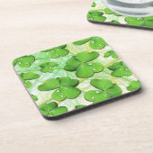 Dessous-de-verre Shamrock vert St Patrick iPhone 5 Coque-Mate (Côté gauche)