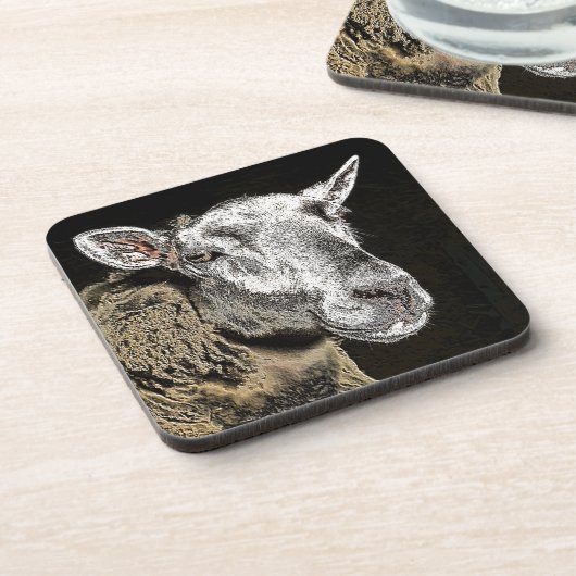 DESSOUS-DE-VERRE SHEEP (Côté gauche)