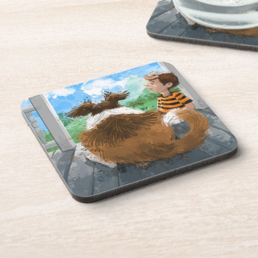 Dessous-de-verre Sheldon et Davie Relaxing (Côté gauche)