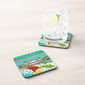 Dessous de verre Shell de la bande de Sea Isle Cit (Côté Droit)