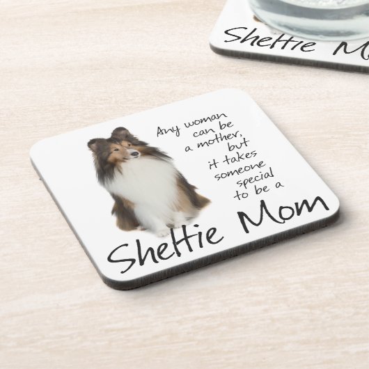 Dessous de verre Sheltie Maman (Côté gauche)
