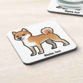 Dessous-de-verre shiba inu (Côté gauche)