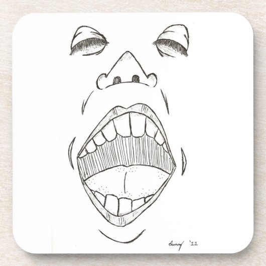 dessous de verre "Shout" - Ensemble de 6 (Devant)