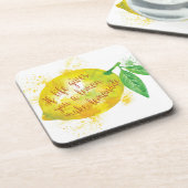 Dessous-de-verre Si la vie vous donne un citron, faites la limonade (Côté gauche)