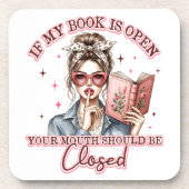 Dessous-de-verre Si Mon Livre Est Ouvert... (Devant)