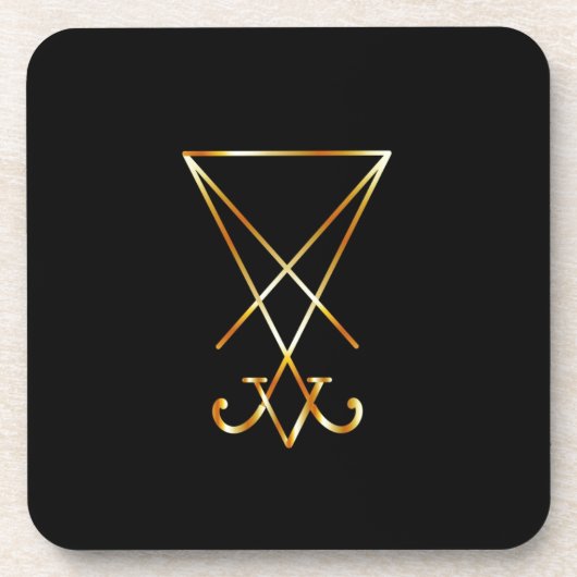 Dessous-de-verre Sigil de Lucifer - Un symbole du satanisme (Devant)