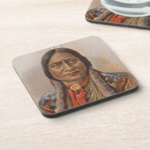 Dessous-de-verre Signaux de fumée : Lakota Indian Chief Sitting Bul