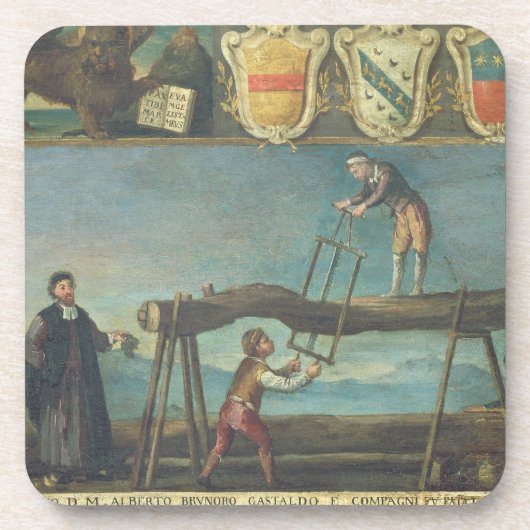 Dessous-de-verre Signe de la guilde des travailleurs vénitiens de (Devant)