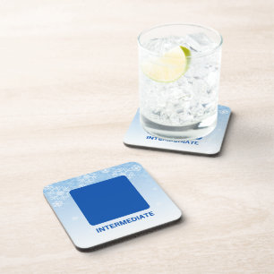 Dessous-de-verre SIGNE DE PISTE Carré Bleu Intermédiaire