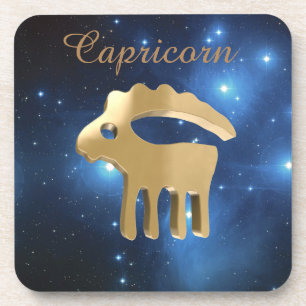 Dessous-de-verre Signe d'or de Capricorne