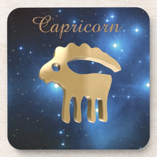 Dessous-de-verre Signe d'or de Capricorne (Devant)