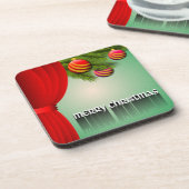 DESSOUS-DE-VERRE SIGNE "MERRY CHRISTMAS" (Côté gauche)