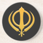 Dessous de verre Sikh Khanda (Devant)