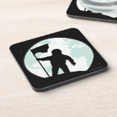 Dessous-de-verre Silhouette d'astronaute (Côté gauche)