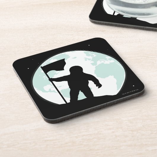 Dessous-de-verre Silhouette d'astronaute (Côté gauche)