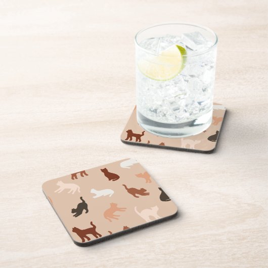 Dessous-de-verre Silhouette de chat (Côté Droit)