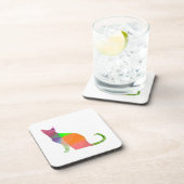 Dessous-de-verre Silhouette de chat à faible densité (Côté Droit)