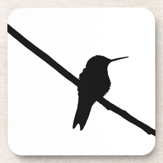 Dessous-de-verre Silhouette de colibri (Devant)