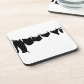 Dessous-de-verre Silhouette de ligne de vêtements (Côté gauche)