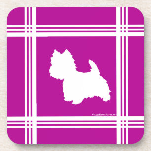 Dessous-de-verre Silhouette de Westie