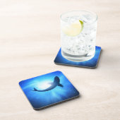 Dessous-de-verre Silhouette des requins de l'océan profond (Côté Droit)